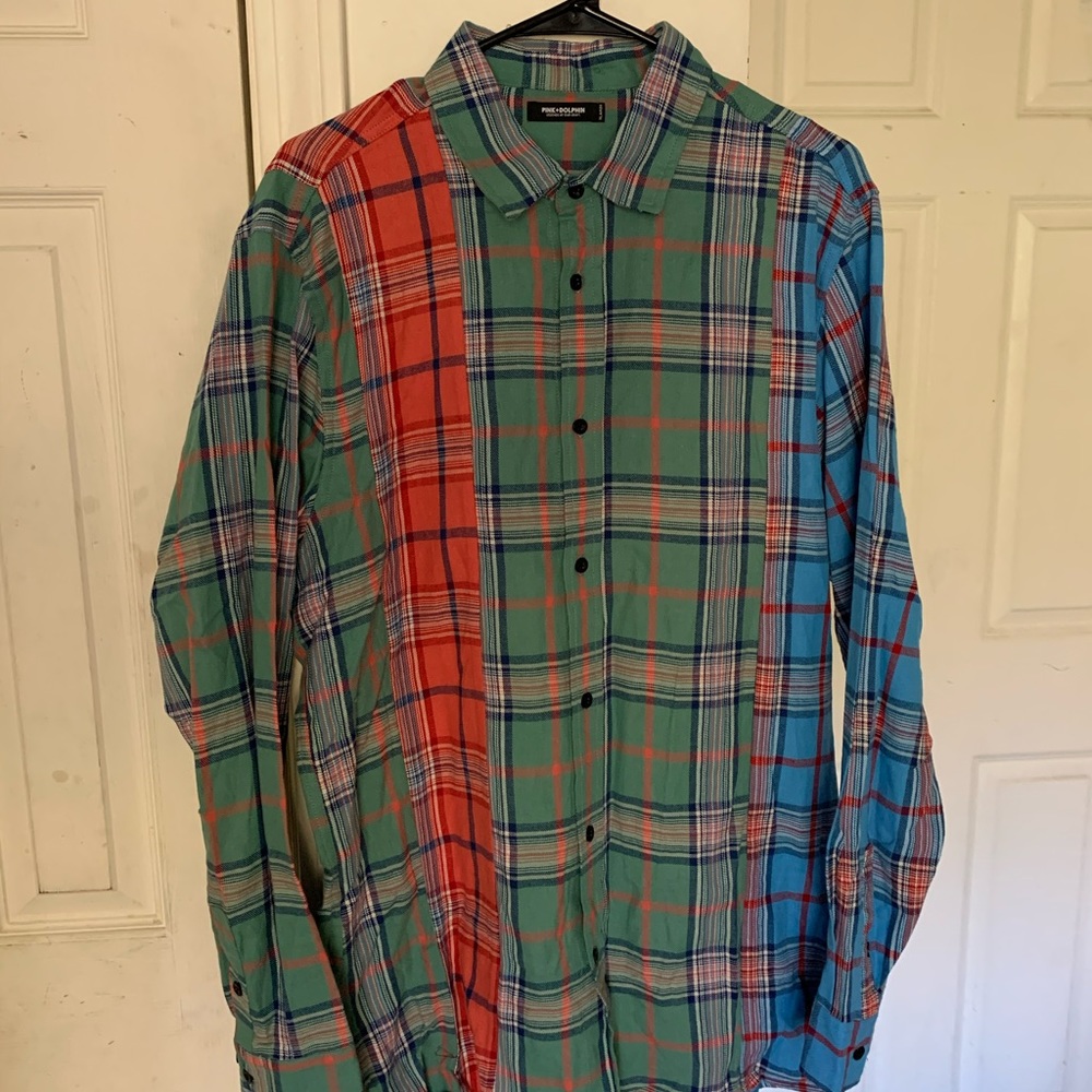 Pink Dolphin Tri Tone Flannel